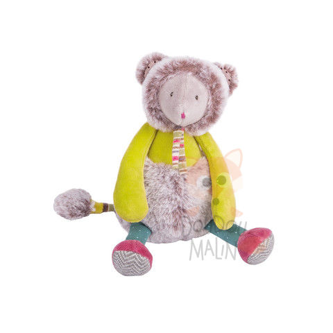  les pachats soft toy green mouse 